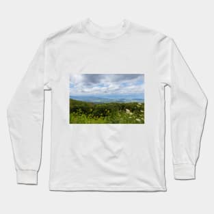 Skyline Drive Shenandoah, Blue Ridge Mountain Views, Flowers Long Sleeve T-Shirt